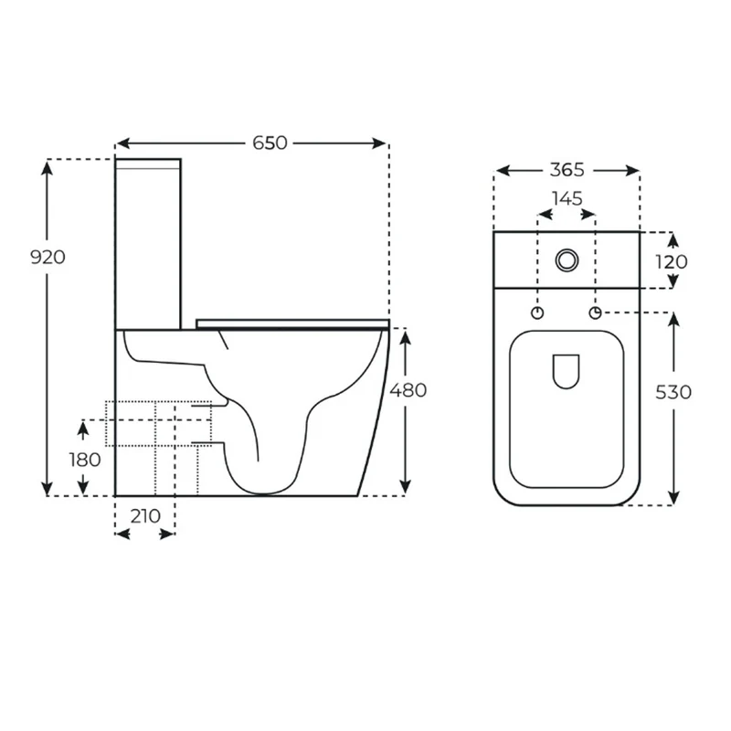 Florida | Inodoro PMR Rimless Adosado a Pared | Altura Confort para Movilidad Reducida | Tapa Duroplast Soft Close | Blanco Brillo