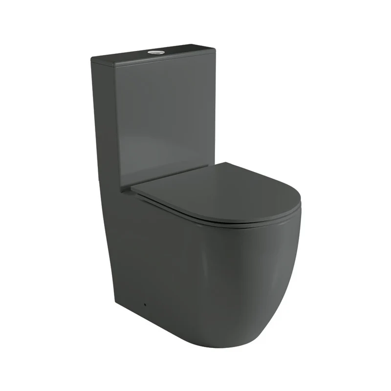 Hawaii | Inodoro Completo Adosado a Pared | Tapa Extrafina Duroplast Soft Close | Cisterna Incluida