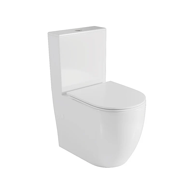 Hawaii | Inodoro Completo Adosado a Pared | Tapa Extrafina Duroplast Soft Close | Cisterna Incluida