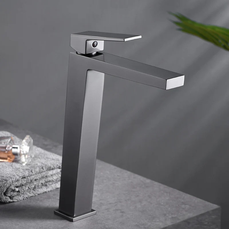 Denver | Grifo Monomando de Lavabo Alto | Latón Cartucho cerámico Ø26 mm