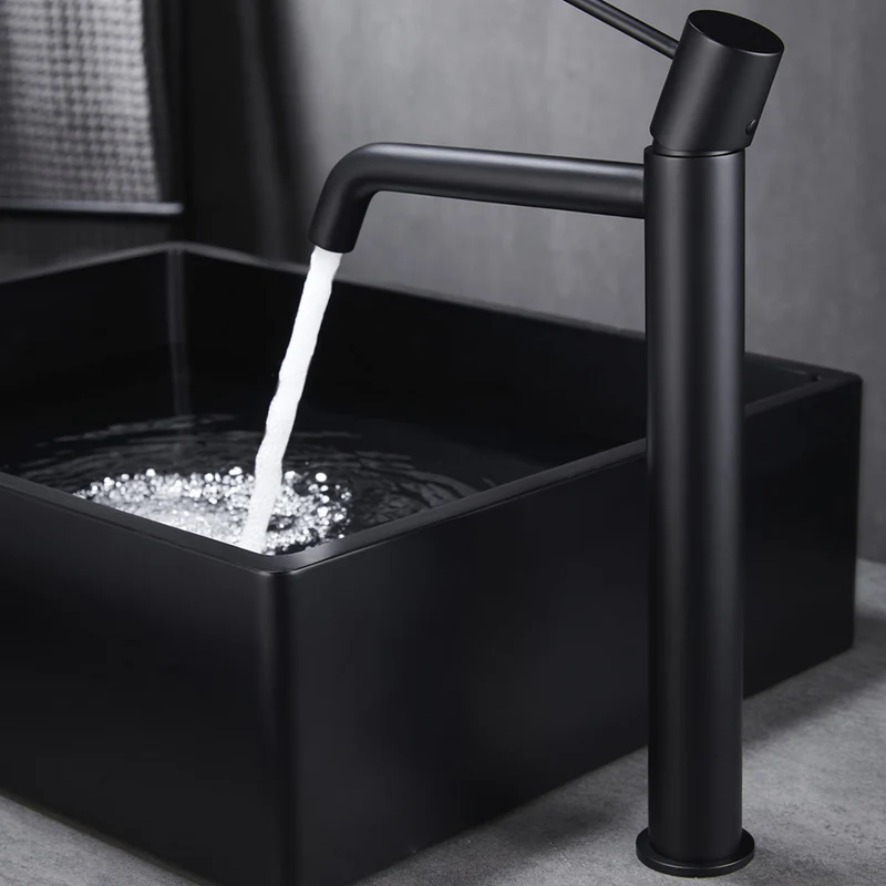 Chicago | Grifo Monomando de Lavabo Alto | Latón Cartucho cerámico Ø26 mm