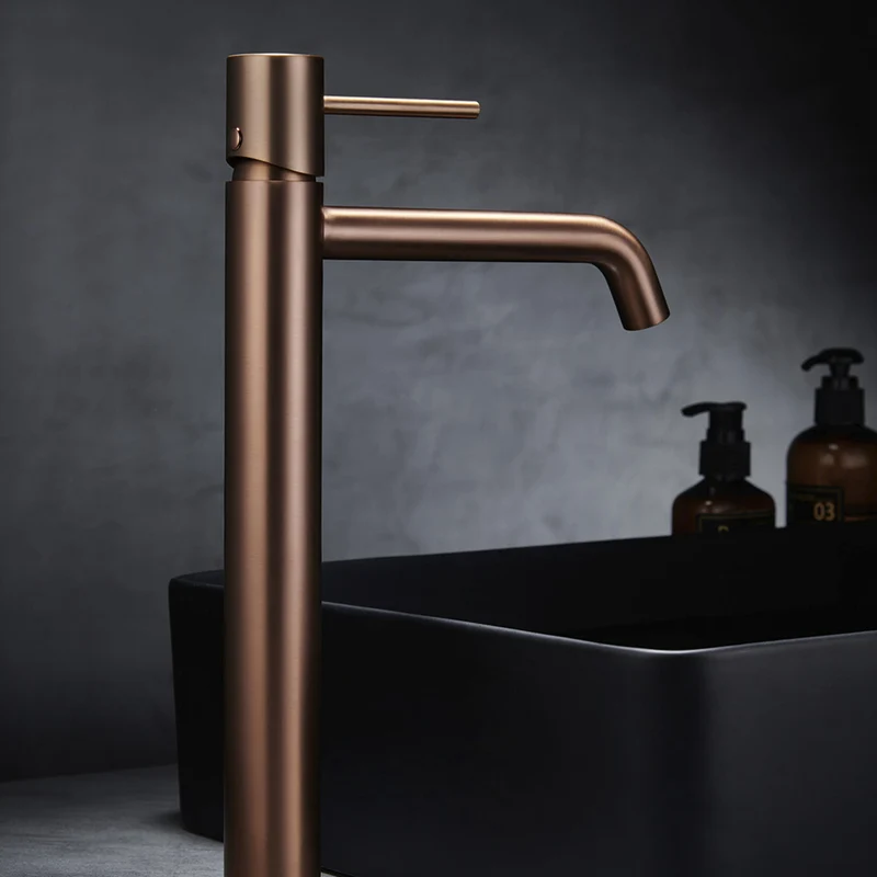 Chicago | Grifo Monomando de Lavabo Alto | Latón Cartucho cerámico Ø26 mm