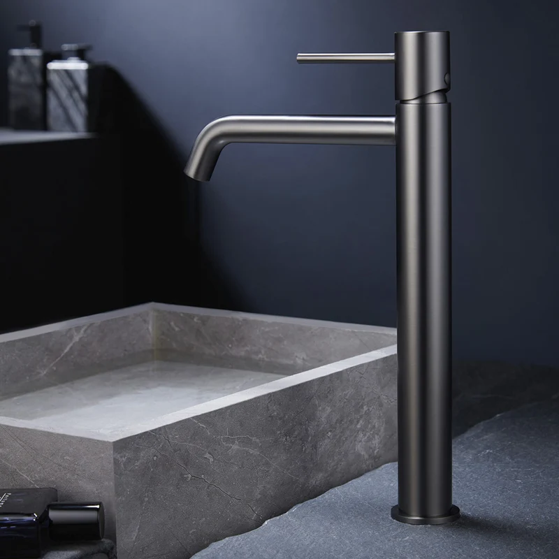 Chicago | Grifo Monomando de Lavabo Alto | Latón Cartucho cerámico Ø26 mm