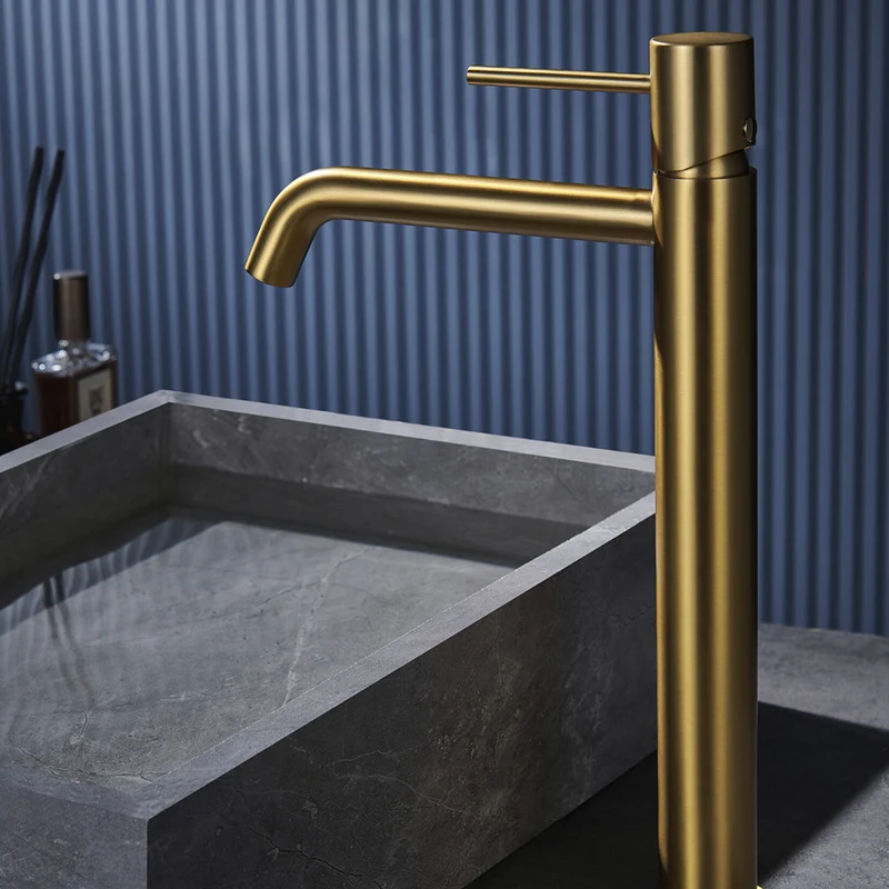Chicago | Grifo Monomando de Lavabo Alto | Latón Cartucho cerámico Ø26 mm