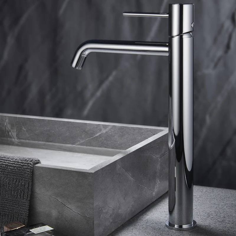 Chicago | Grifo Monomando de Lavabo Alto | Latón Cartucho cerámico Ø26 mm