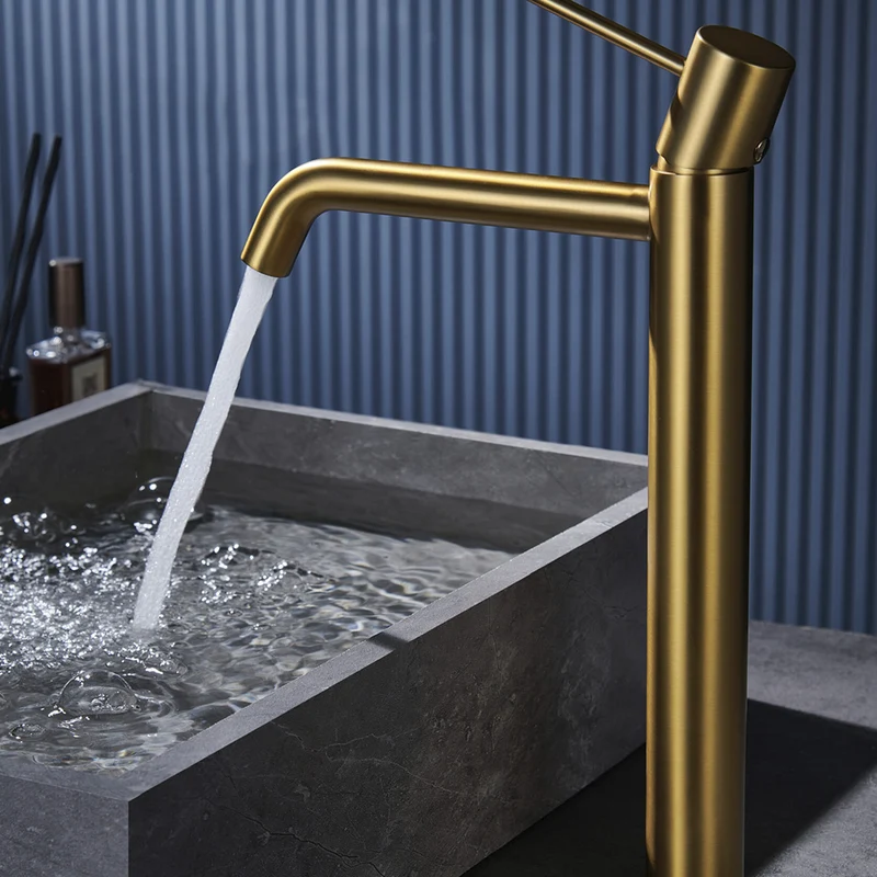 Chicago | Grifo Monomando de Lavabo Alto | Latón Cartucho cerámico Ø26 mm