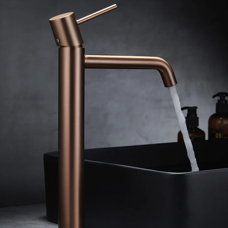 Chicago | Grifo Monomando de Lavabo Alto | Latón Cartucho cerámico Ø26 mm