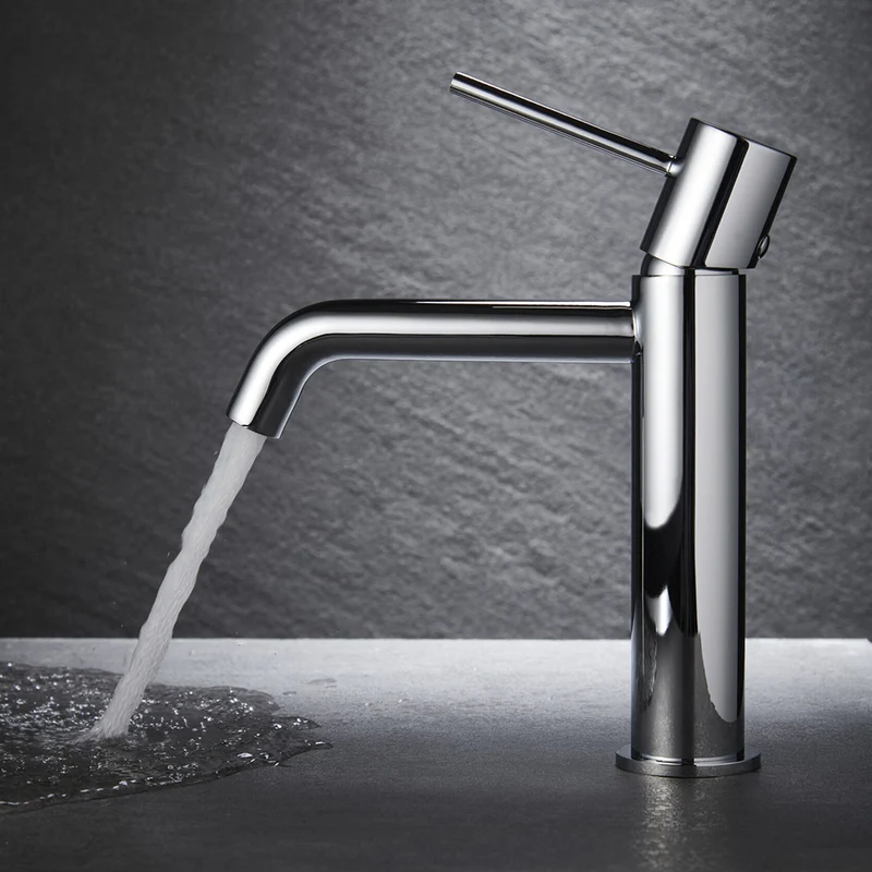 Chicago | Grifo Monomando de Lavabo Bajo | Latón Cartucho cerámico Ø26 mm