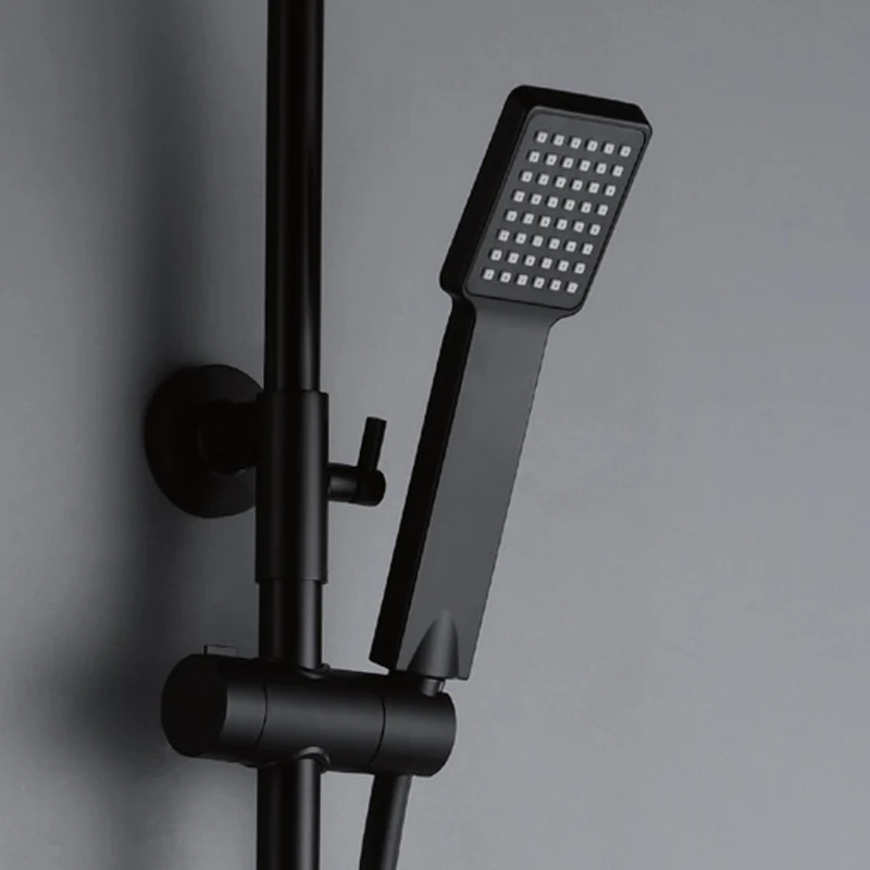 Denver | Columna de ducha con grifo monomando | Rociador Cuadrado acero inox. S.304 20x20 cm | Extraplano Antical