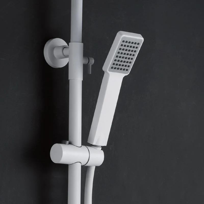 Denver | Columna de ducha con grifo monomando | Rociador Cuadrado acero inox. S.304 20x20 cm | Extraplano Antical