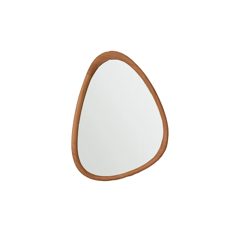 Espejo de teca maciza 75x60 cm