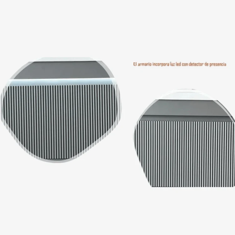 Mueble de baño 1 cajón con lavabo y espejo led Lendin 100cm