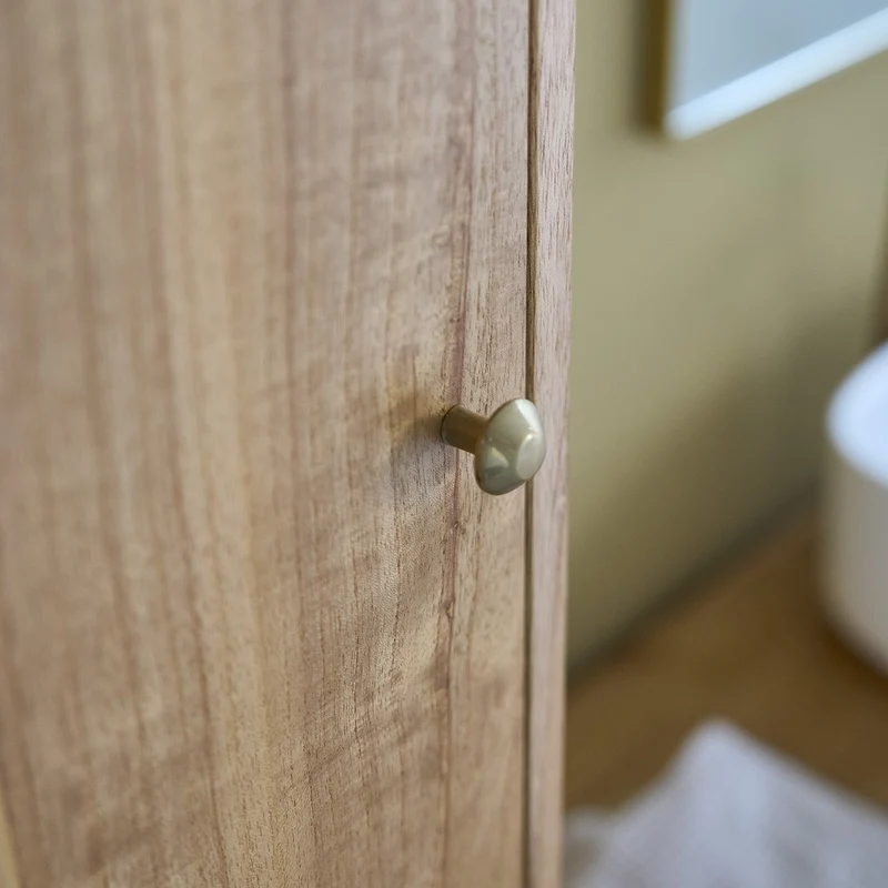 Columna de baño de mindi macizo suspendida 120 cm