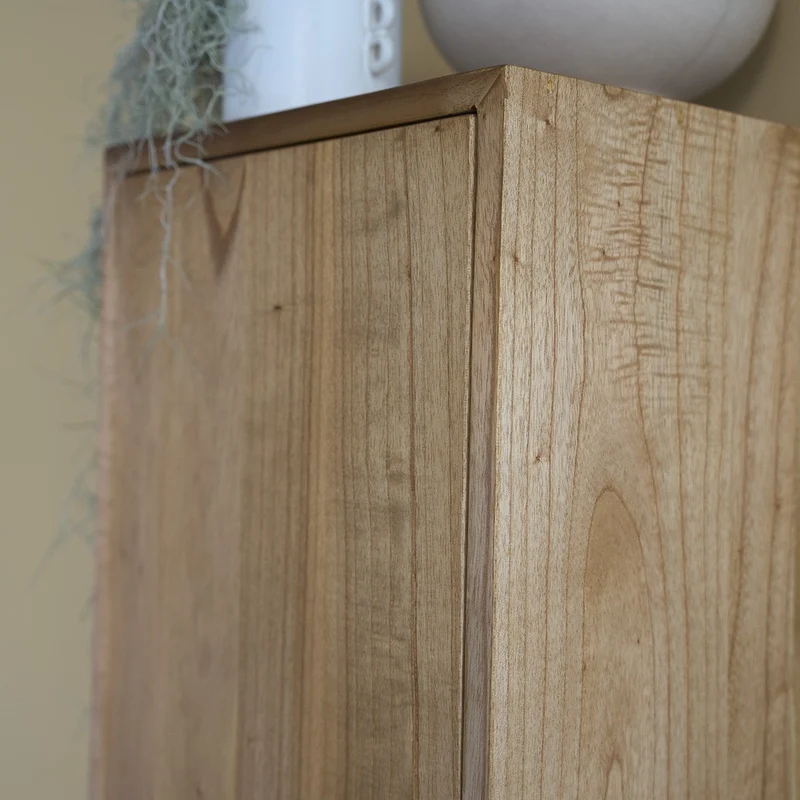 Columna de baño de mindi macizo suspendida 120 cm