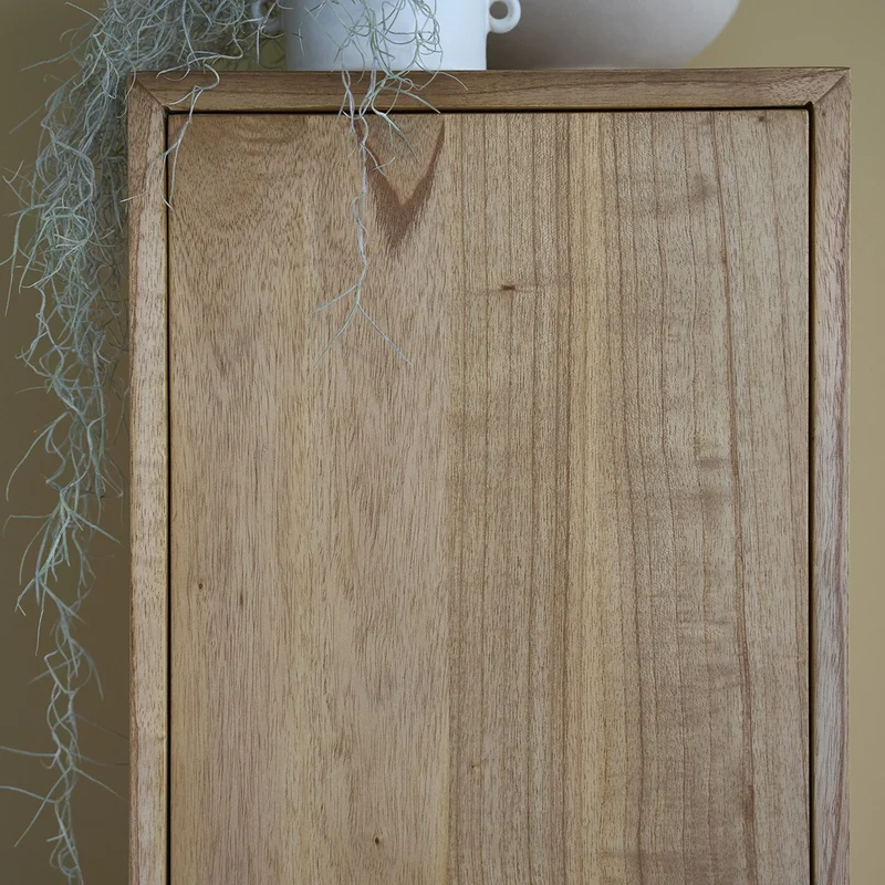 Columna de baño de mindi macizo suspendida 120 cm