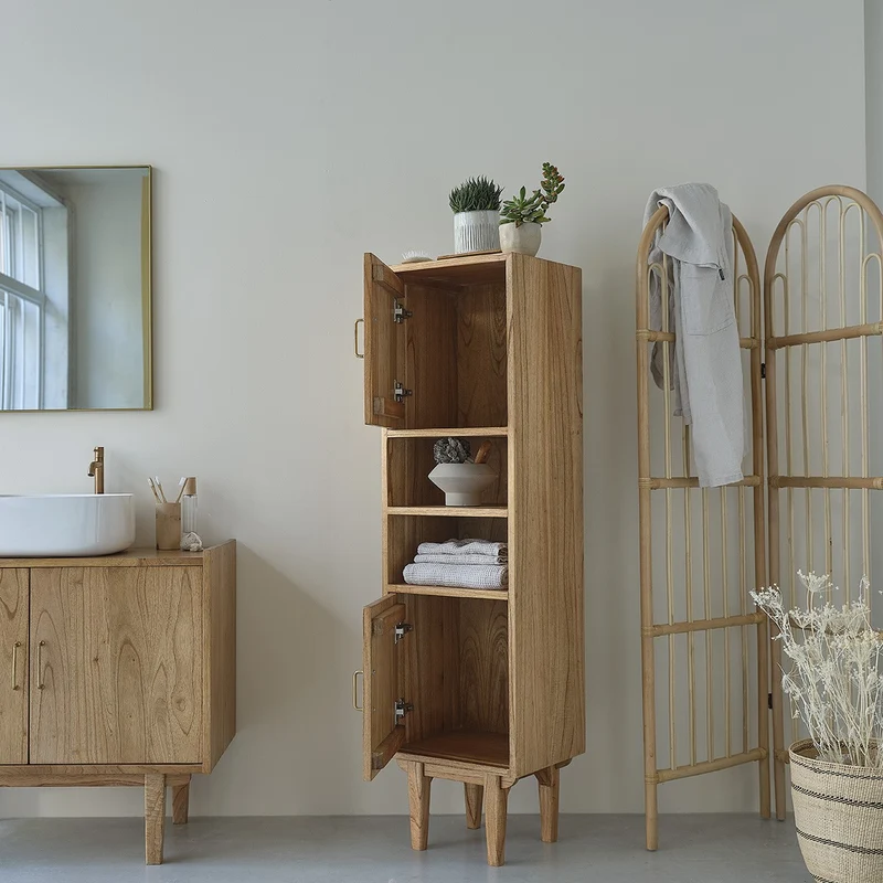 Columna de baño de mindi macizo 150 cm
