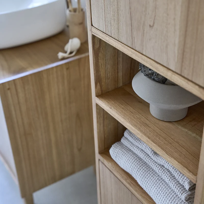 Columna de baño de mindi macizo 150 cm