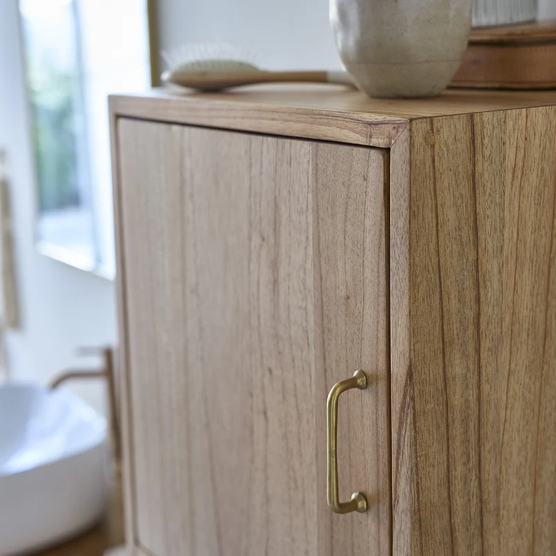 Columna de baño de mindi macizo 150 cm