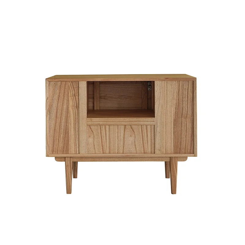 Mueble de lavabo de mindi macizo 100 cm