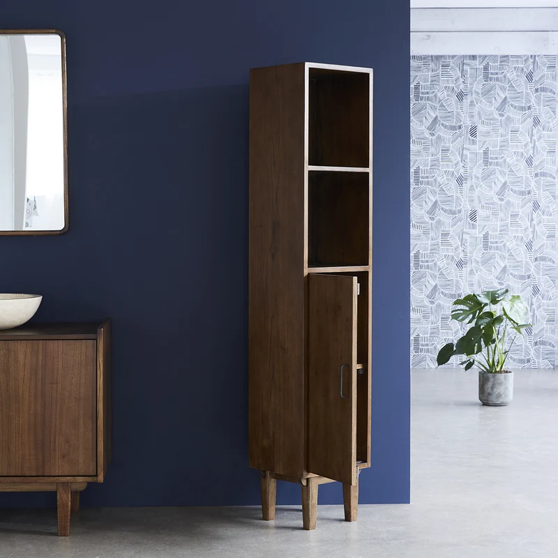 Columna de baño de mindi macizo 170 cm