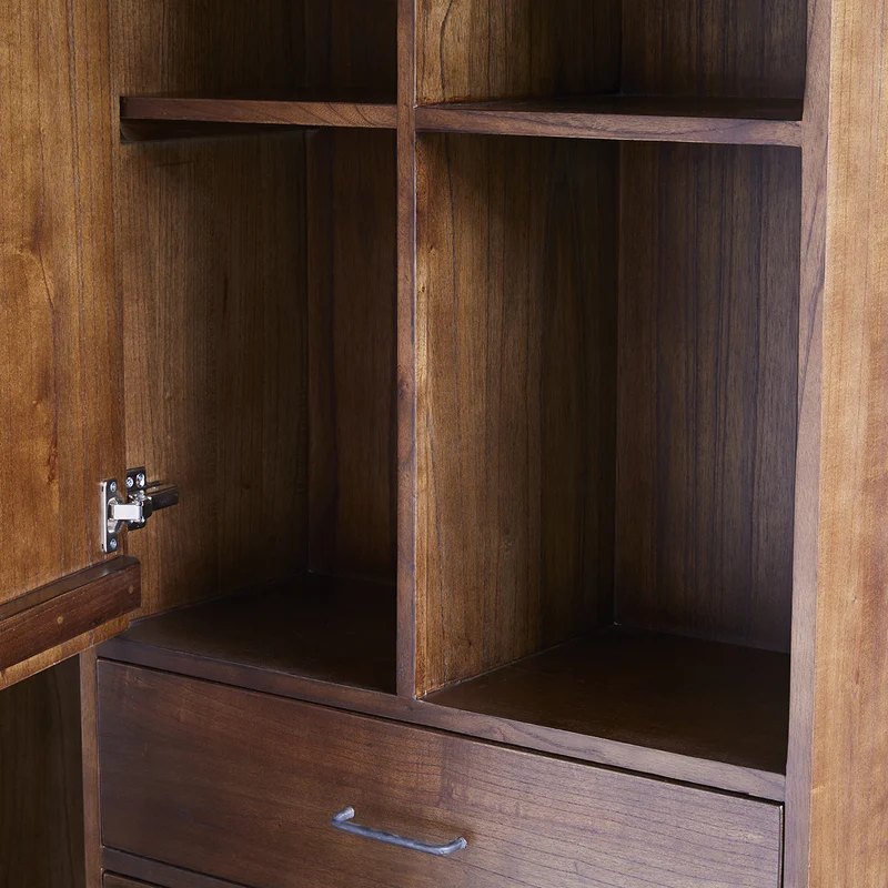 Doble columna de baño de mindi macizo 170 cm