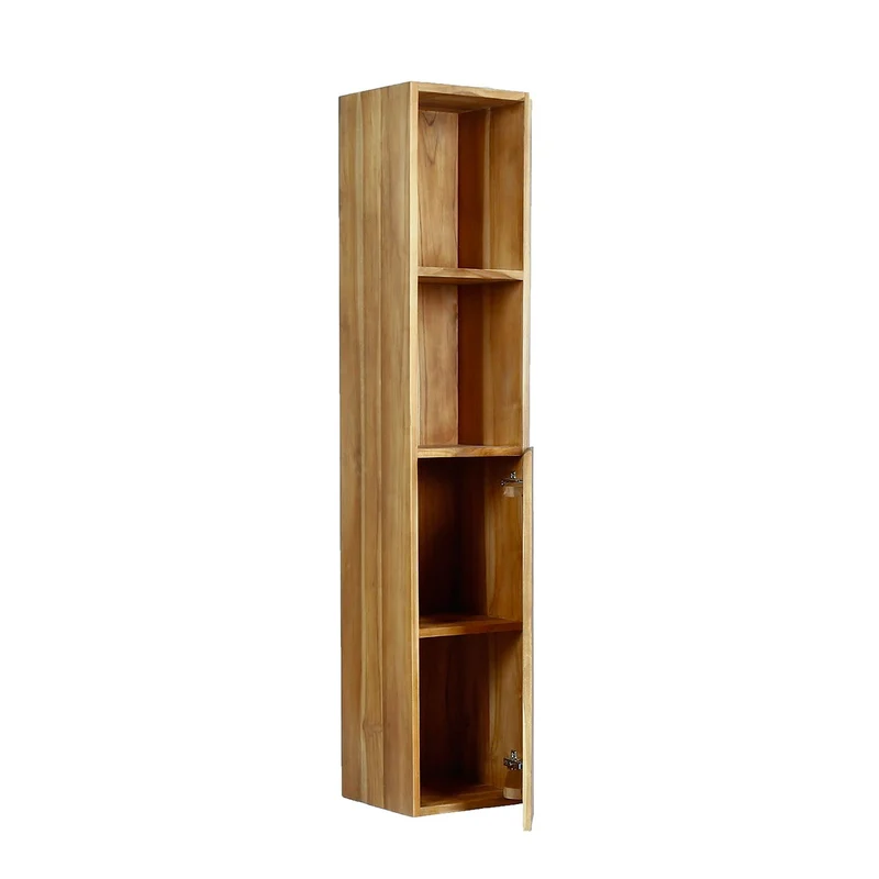 Columna de baño de teca maciza suspendida 150 cm