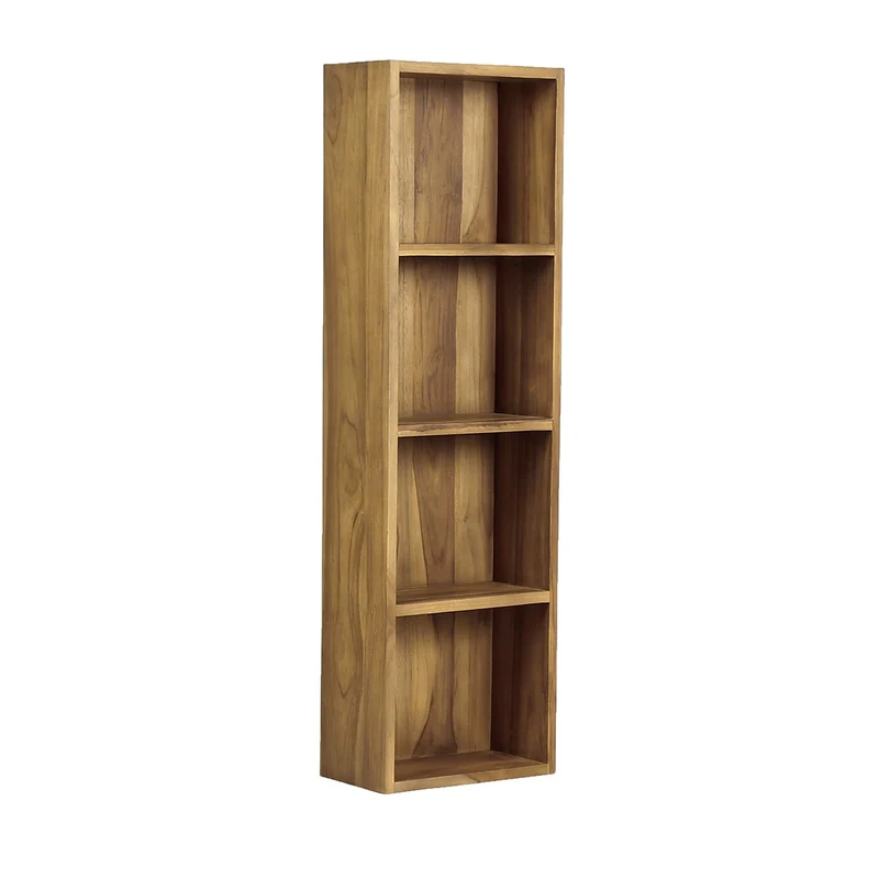 Columna de baño de teca maciza suspendida 120 cm