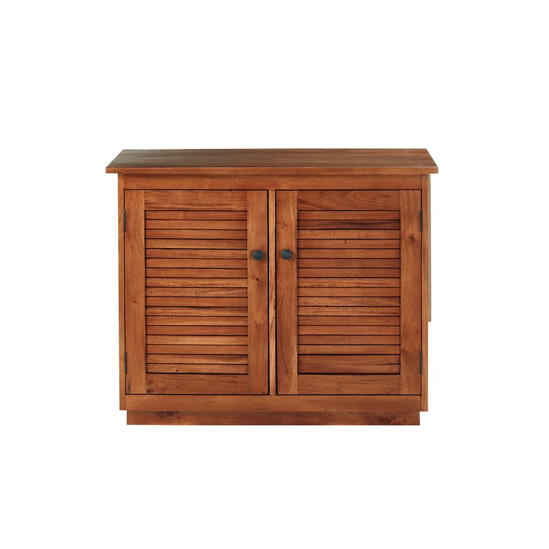 Mueble de lavabo de caoba maciza 97 cm