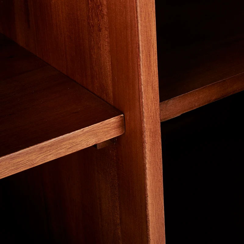 Mueble de lavabo de caoba maciza 140 cm