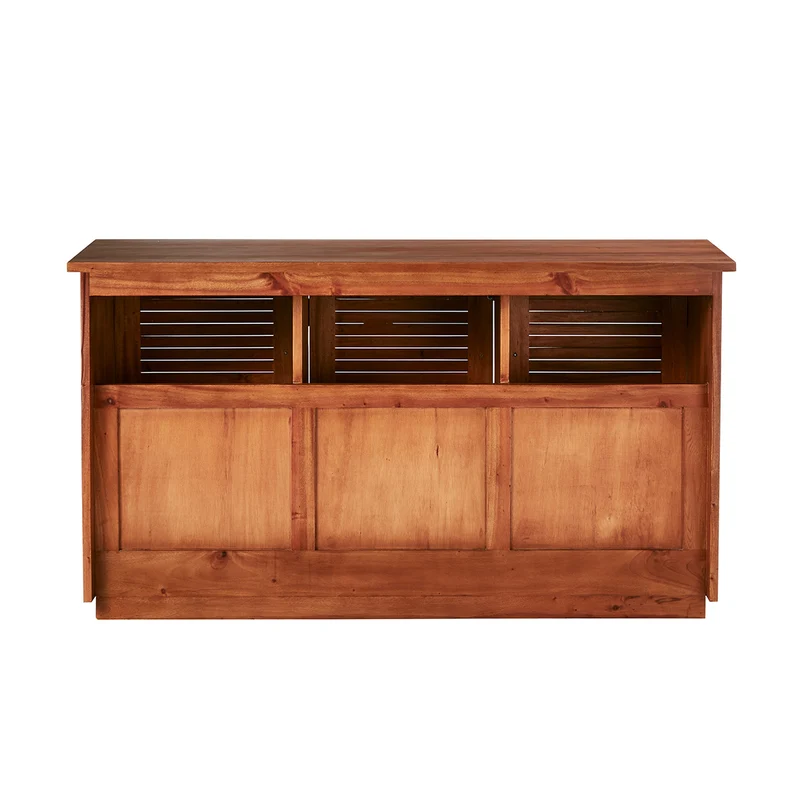 Mueble de lavabo de caoba maciza 140 cm