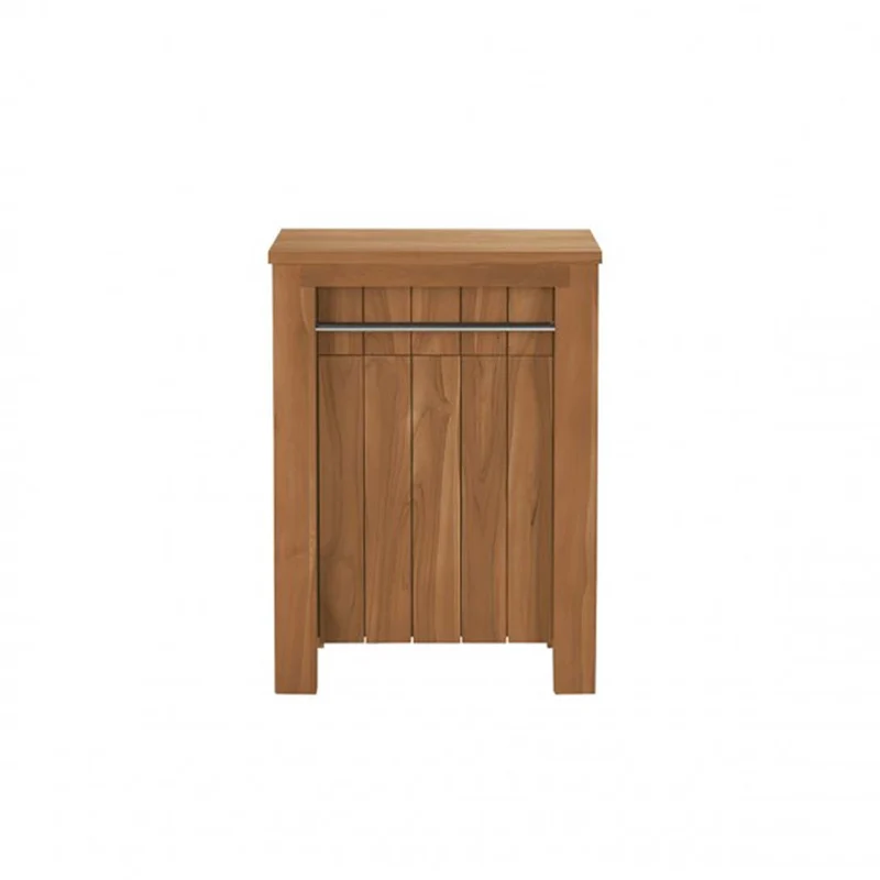 Mueble de lavabo de teca maciza 60 cm