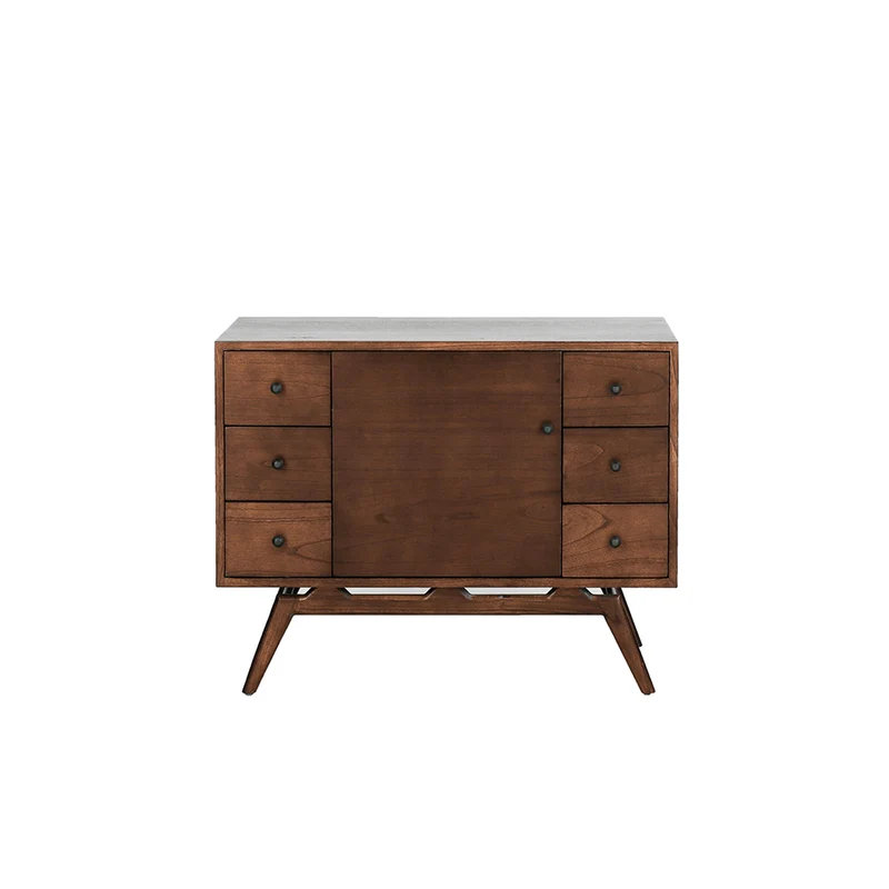 Mueble de baño de mindi macizo 100 cm