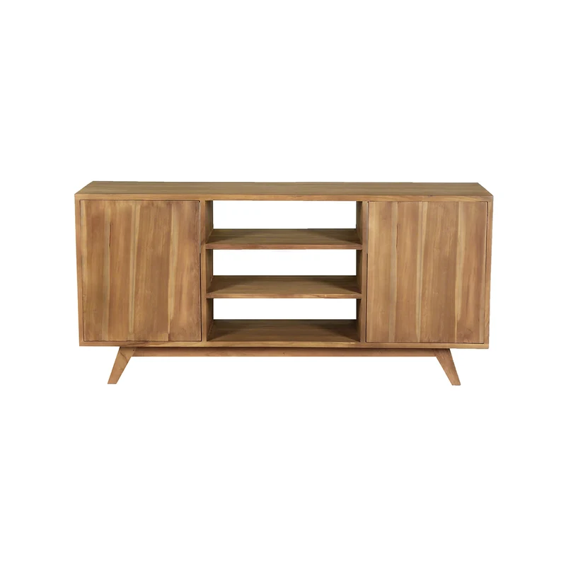 Mueble de lavabo de teca maciza 160 cm