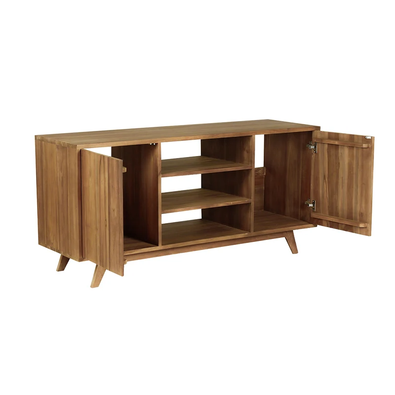 Mueble de lavabo de teca maciza 160 cm