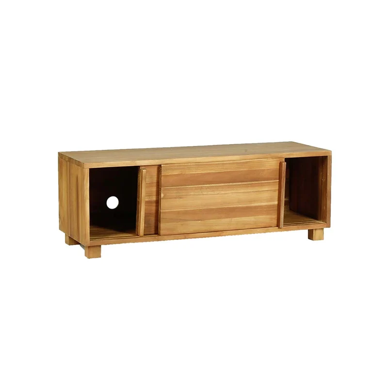 Mueble de TV de teca maciza 100 cm
