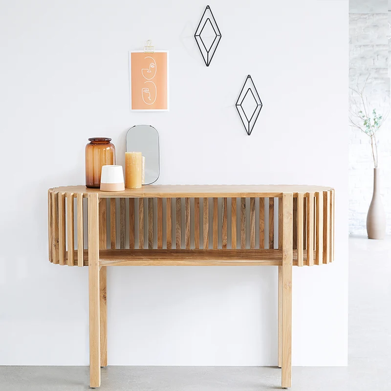 Consola de teca maciza 120 cm
