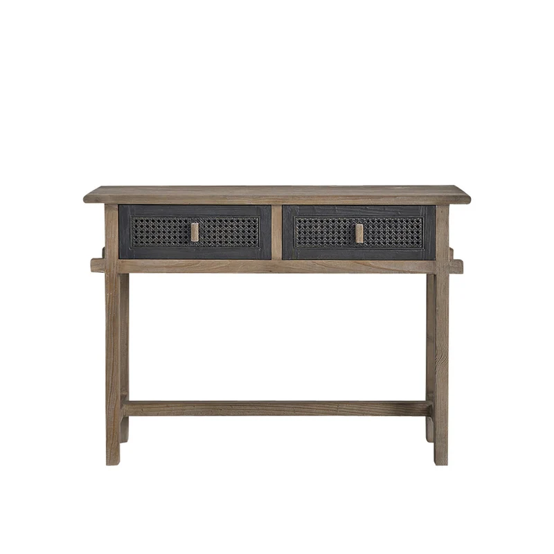 Consola de madera maciza reciclada 110 cm