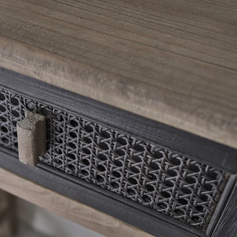 Consola de madera maciza reciclada 110 cm