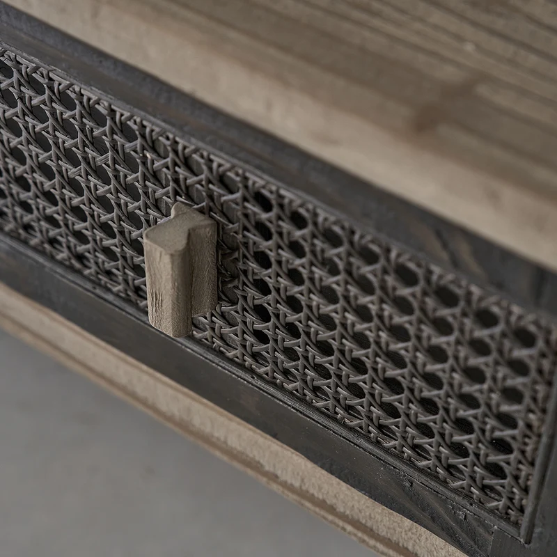 Mueble de TV de madera maciza reciclada 145 cm