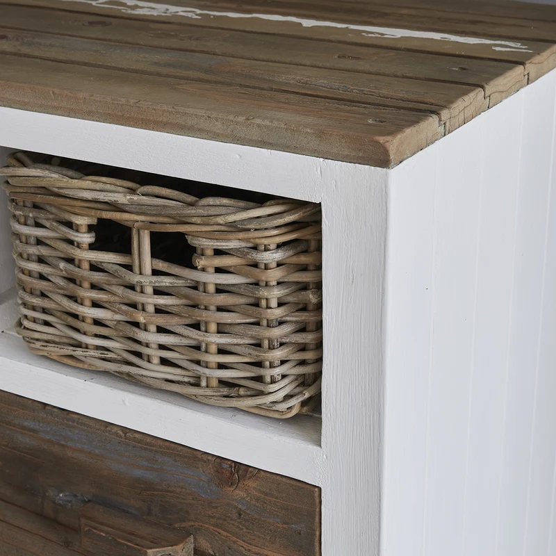 Cómoda de madera maciza reciclada 80 cm