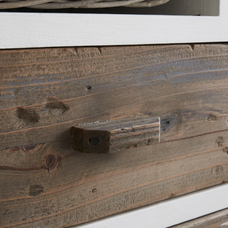 Cómoda de madera maciza reciclada 80 cm