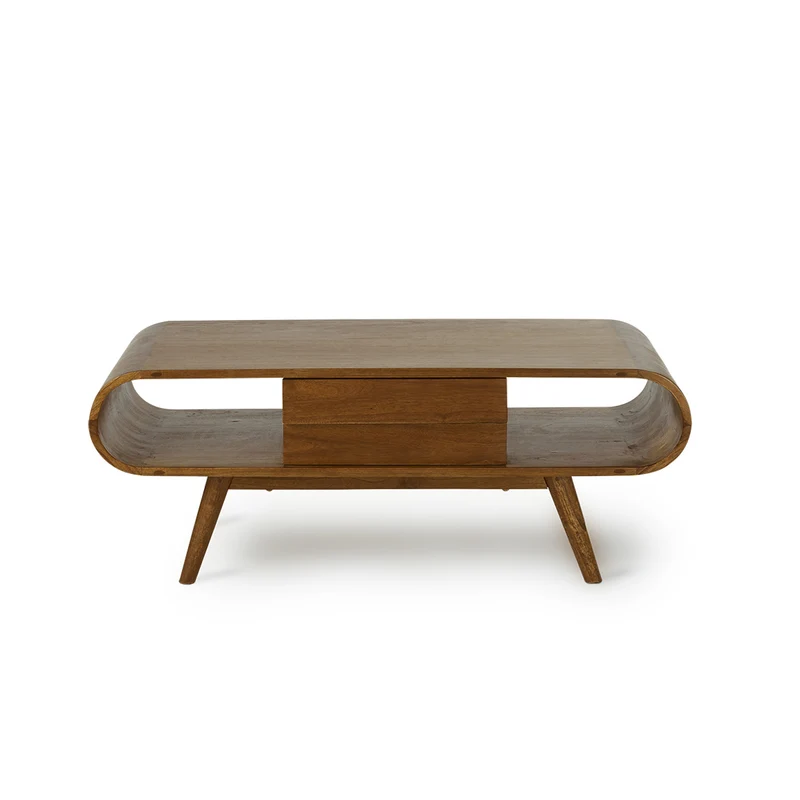 Mesa de centro de mindi macizo 120 cm