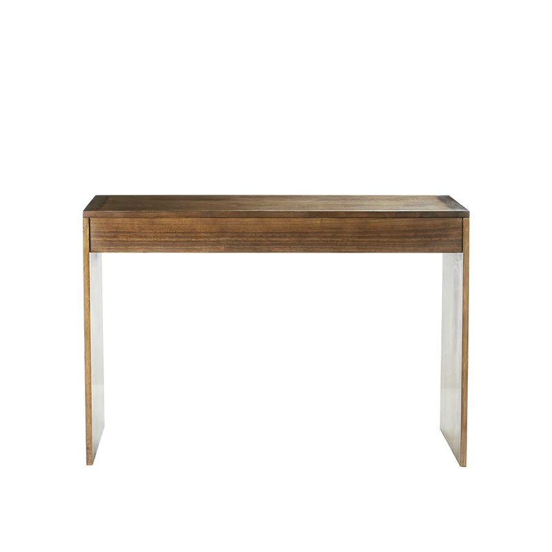 Consola de mindi macizo acabado nogal 120 cm