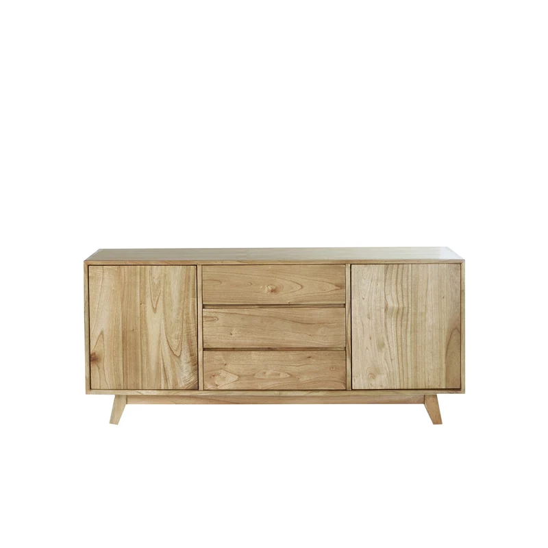 Cómoda de madera de mindi 160 cm