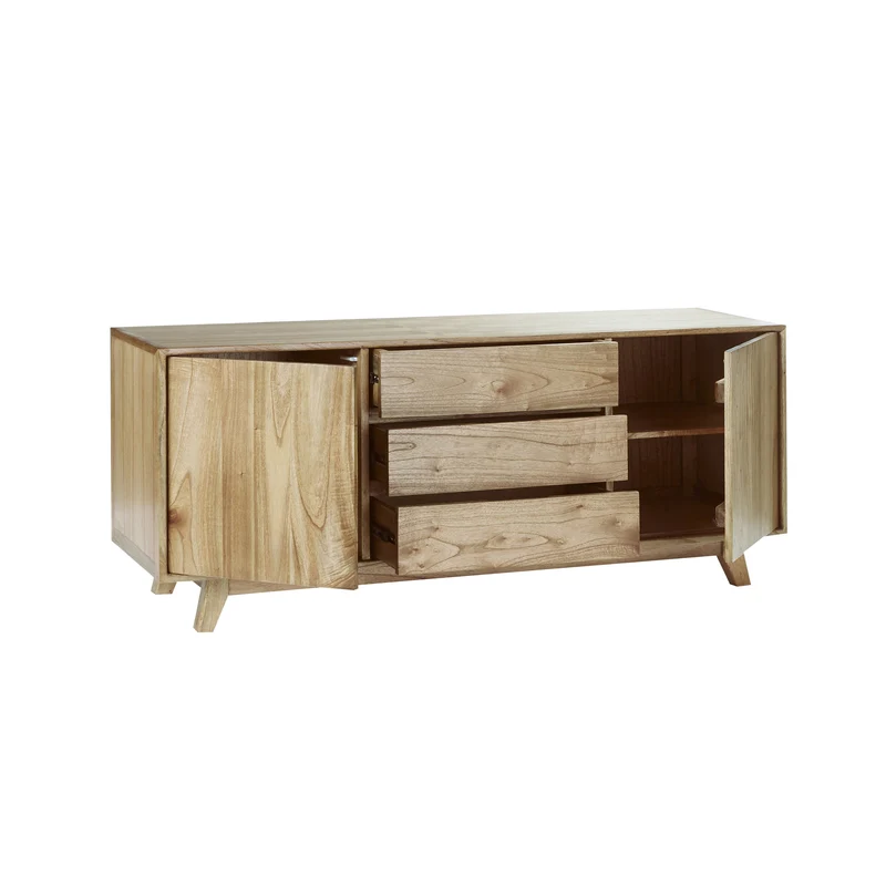 Cómoda de madera de mindi 160 cm