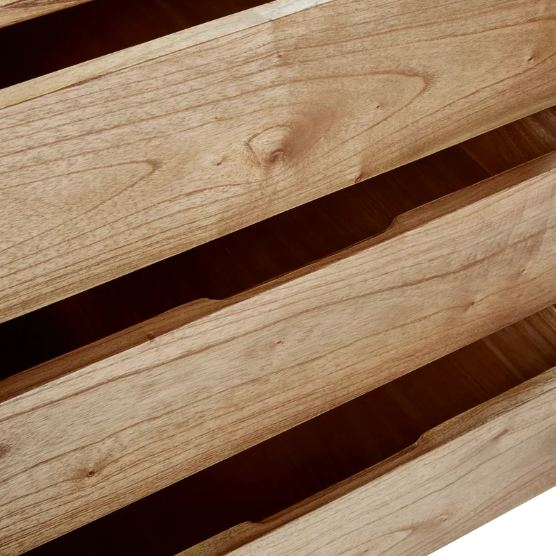 Cómoda de madera de mindi 160 cm