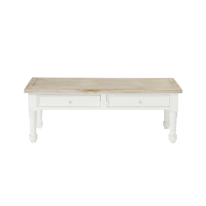 Mesa de centro de caoba maciza 130 cm