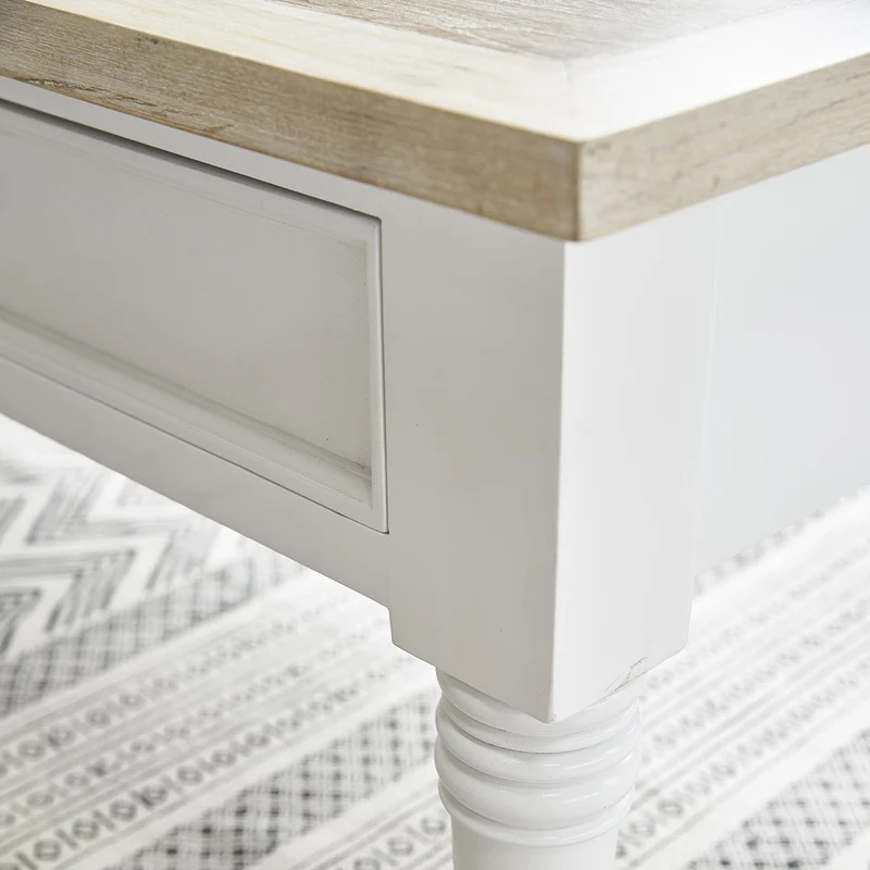 Mesa de centro de caoba maciza 130 cm