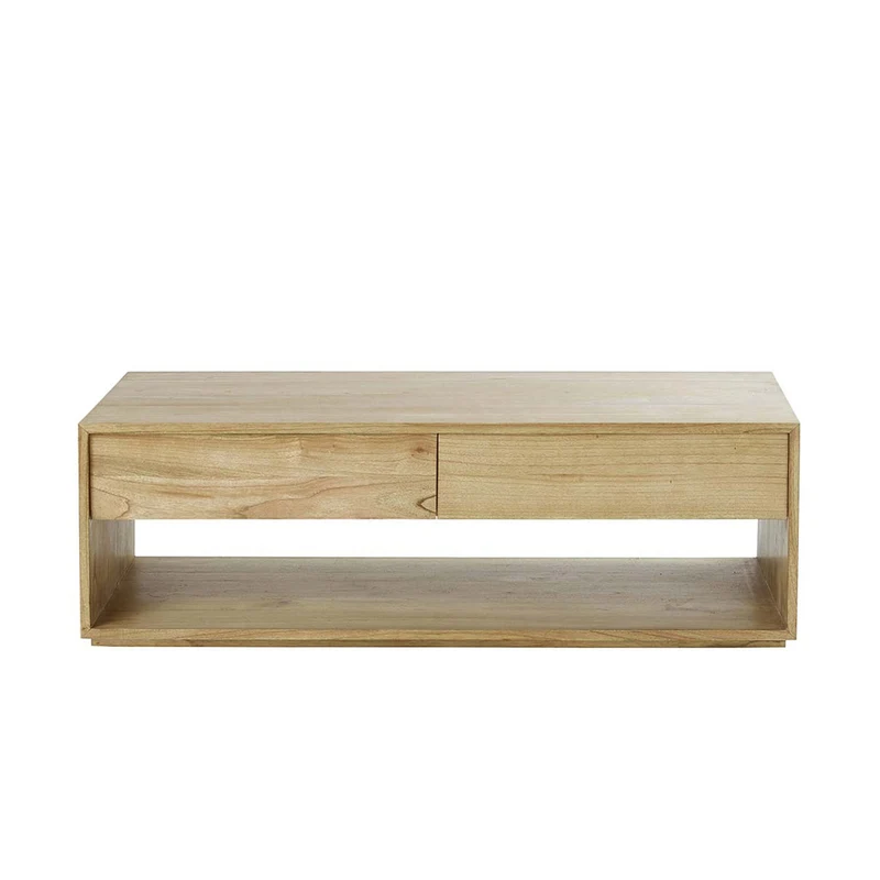 Mesa de centro de mindi macizo 140 cm