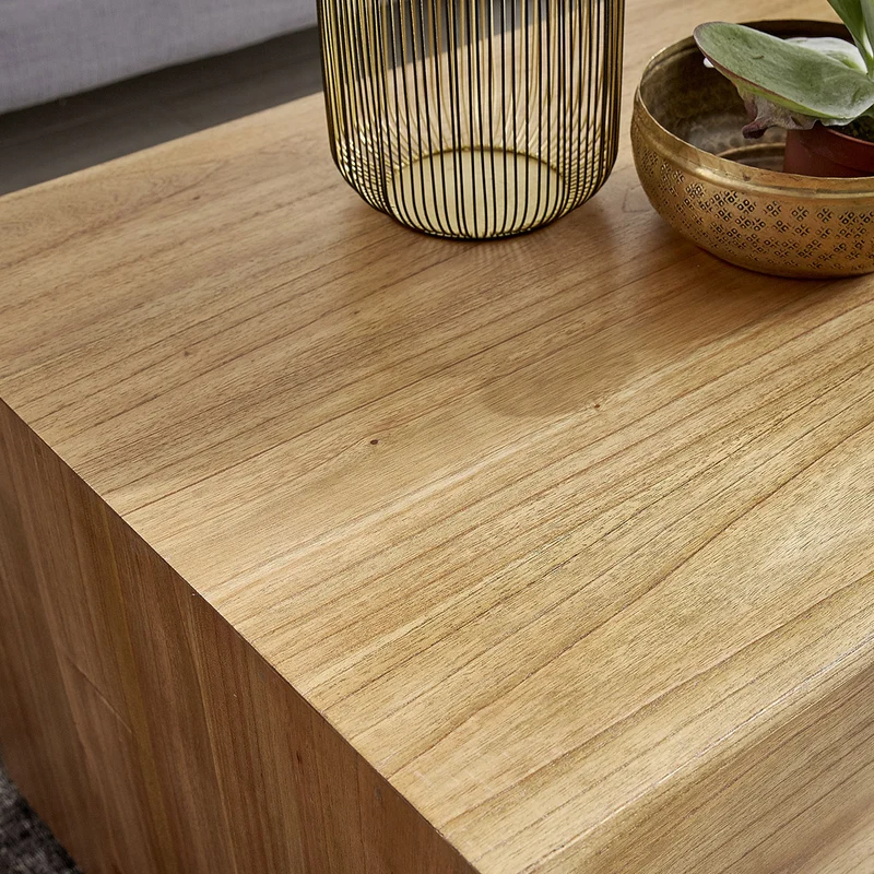 Mesa de centro de mindi macizo 120 cm